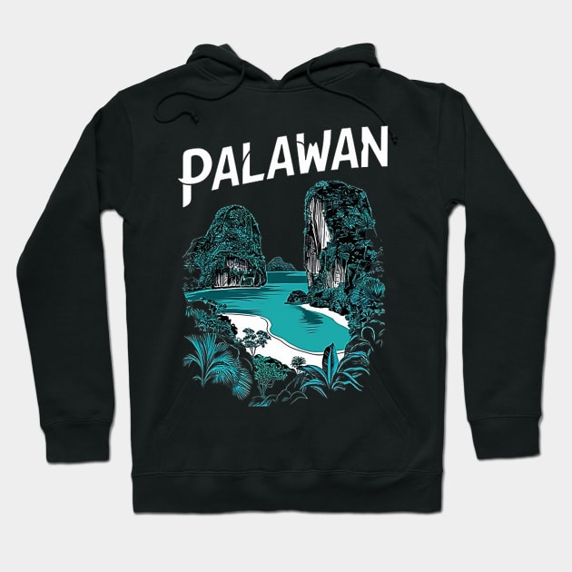 Palawan Island Philippines Hoodie by likbatonboot